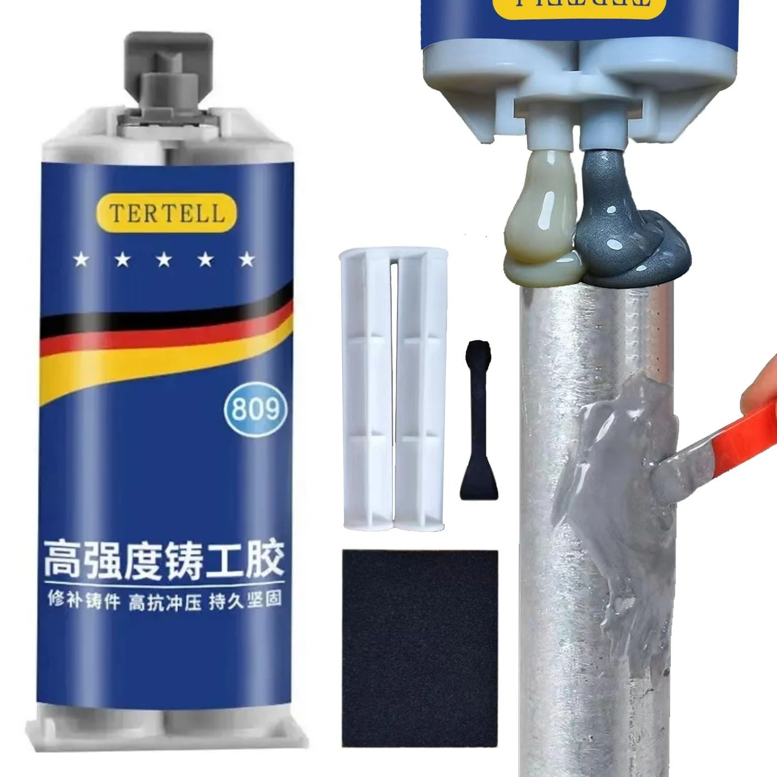 50/100mlMetalRepairPaste2In1IndustrialABCasterGlueHeatResistantSealantColdWeldStrongDefectRepairAgentGlue-AliExpress1420