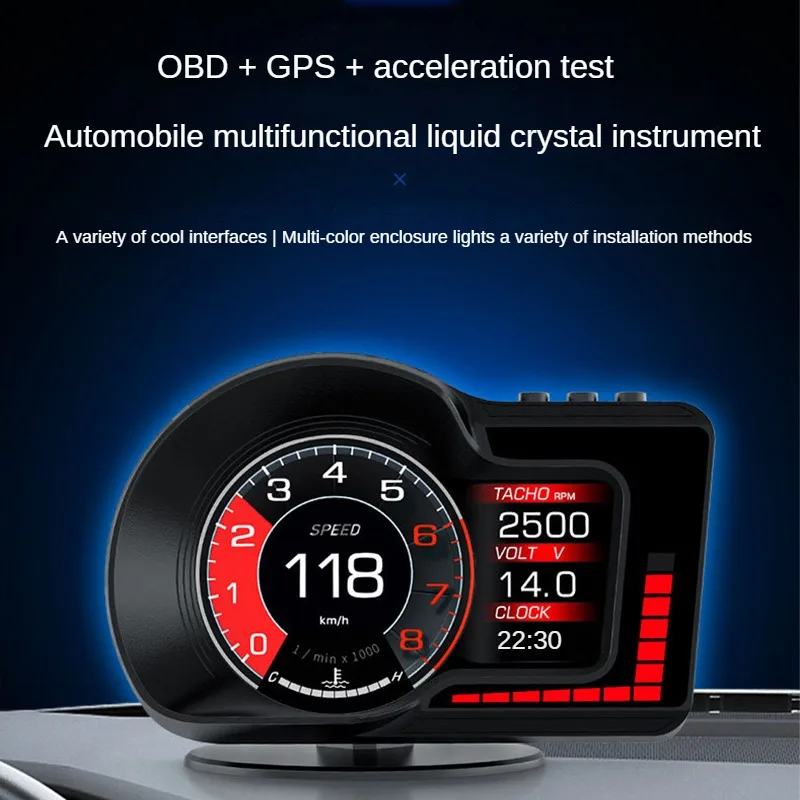 

Car Mounted HUD Head Up Display Car OBD Universal Driving Computer Multifunctional High Definition LCD Instrument Panel