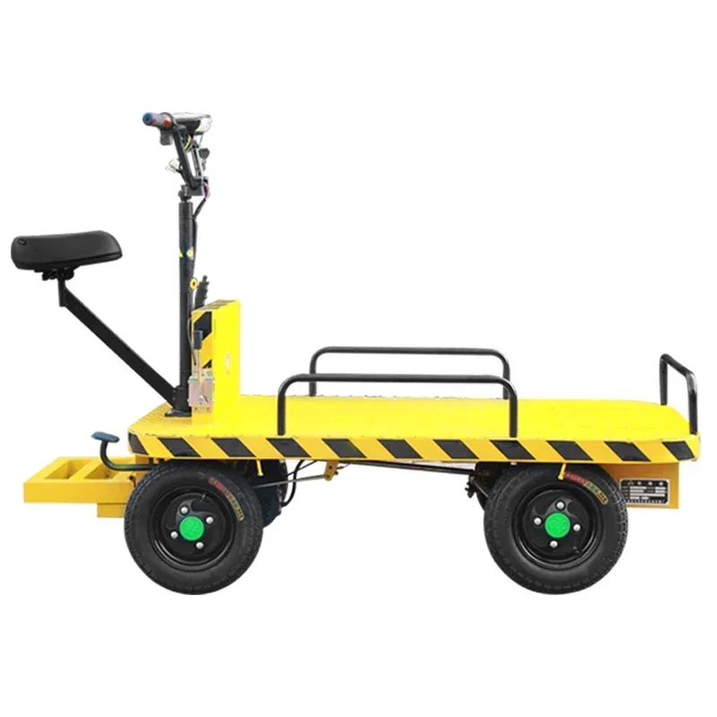 ZL Electric Flat Truck Four-Wheel Trolley Stall Dining Cart