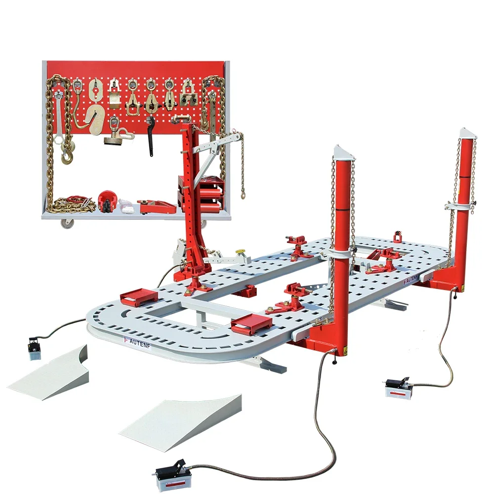 TFAUTENF auto body repair machine / frame machine / car bench car repair equipment with 3 pulling towers