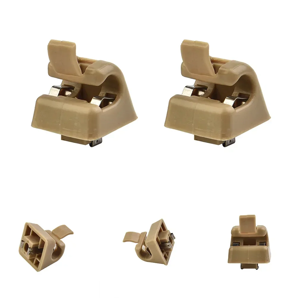 2PCS Car Sun Visor Hook Clips Bracket Hanger 12681000127101 For Mercedes W123 W124 W126 W140 W201 NEW Car Sun Visor Snap