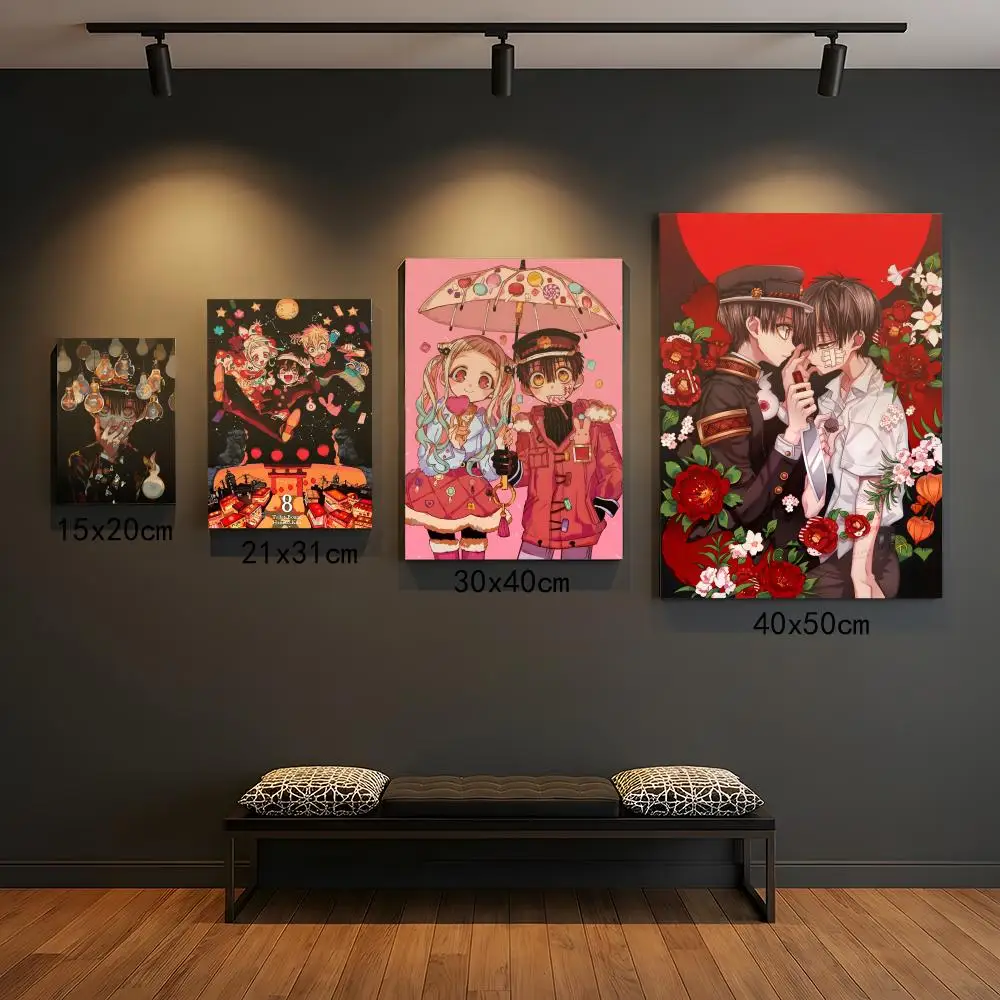 Animation T-Toilet-bound Hanako-kun Poster, selbstklebende Premium-HD-Wanddekoration – zum Abziehen und Aufkleben, rückstandsfrei
