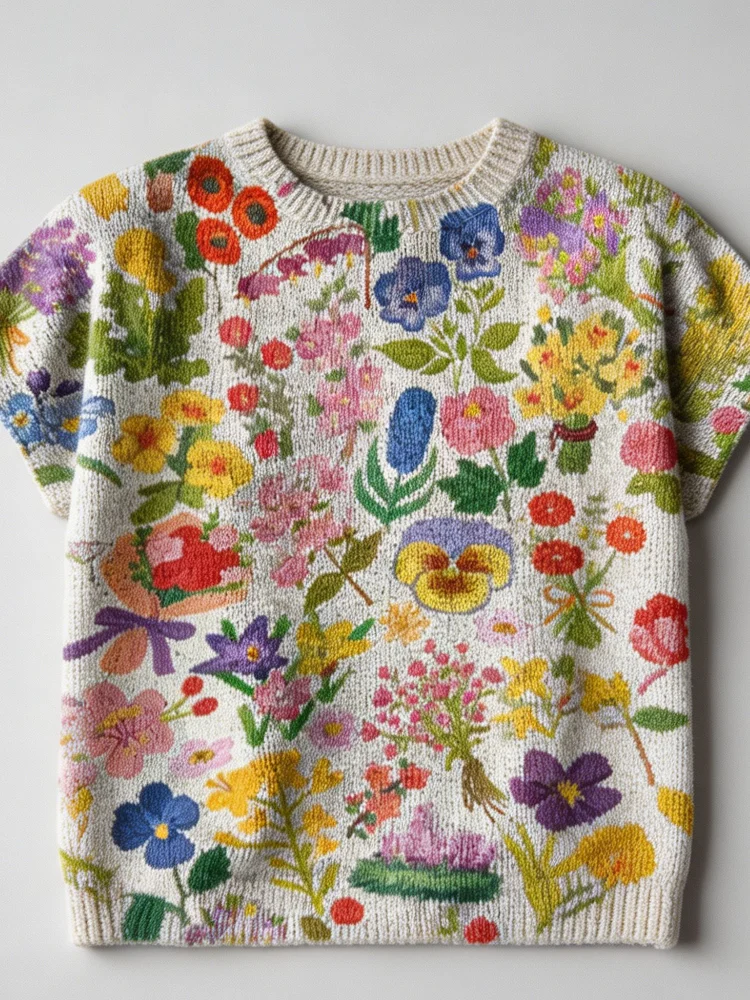 Women's Printed Short-Sleeved - огляд і ціна Romper Floral Print