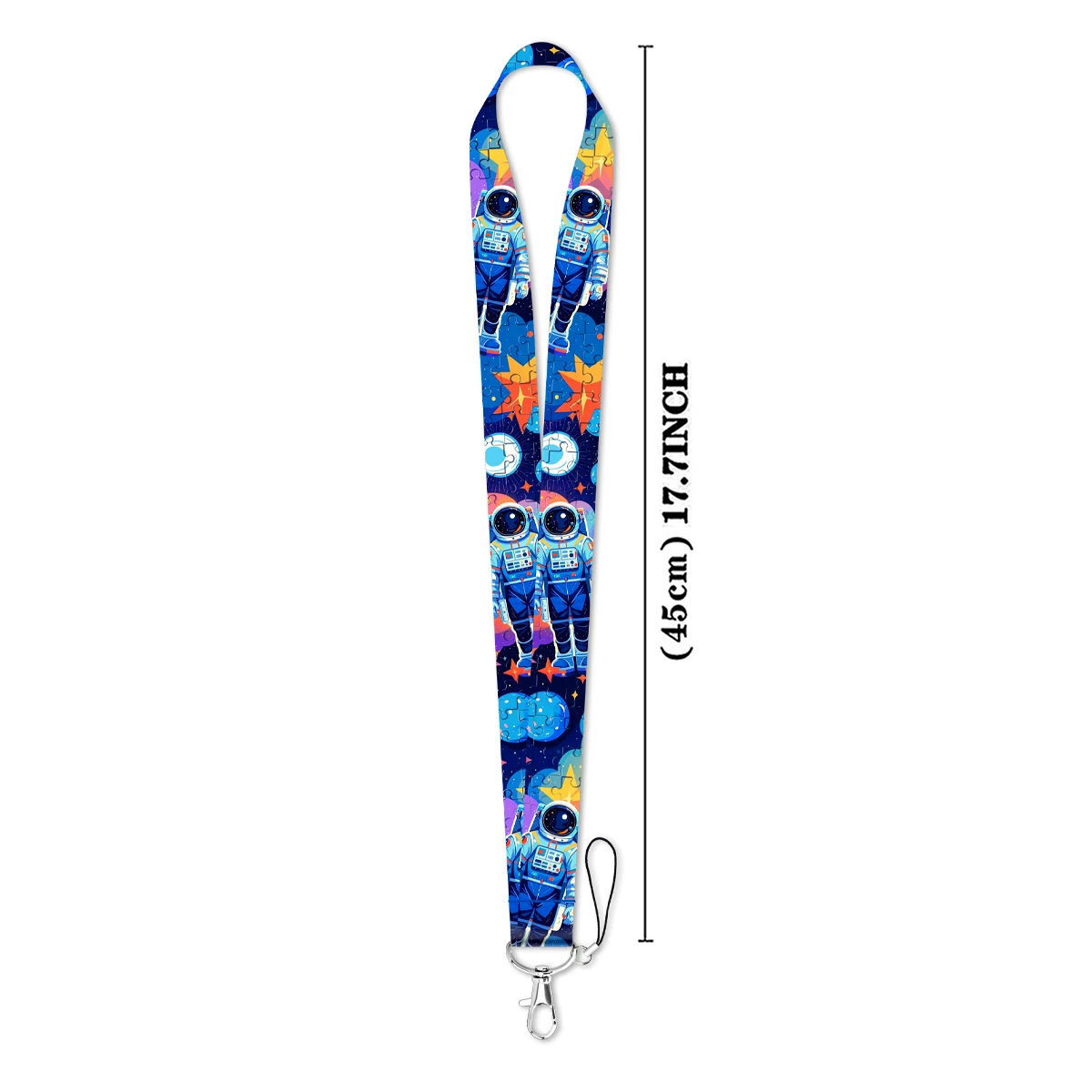 Astronaut Pattern Lanyard For Keys ID Credit Card Cover Badge Holder Phone Charm Keyring Lanyard Keychain Children Accessories