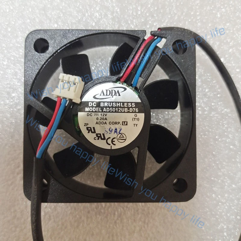 

L... 1PCS New for ADDA AD5012UB-D76 DC12V 0.20A 3-wire Cooling Fan #rt