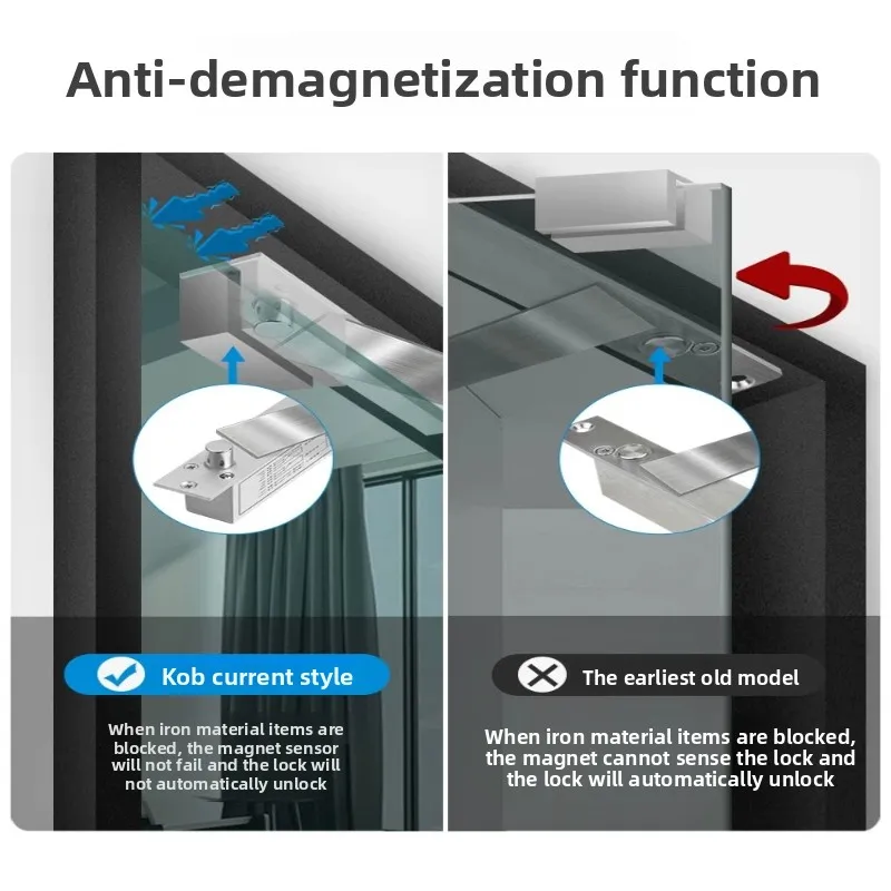 KOB Access Control Electric Plug-in Lock Access Control Embedded Pin Lock Glass Door Delayed Feedback Electric Control Lock