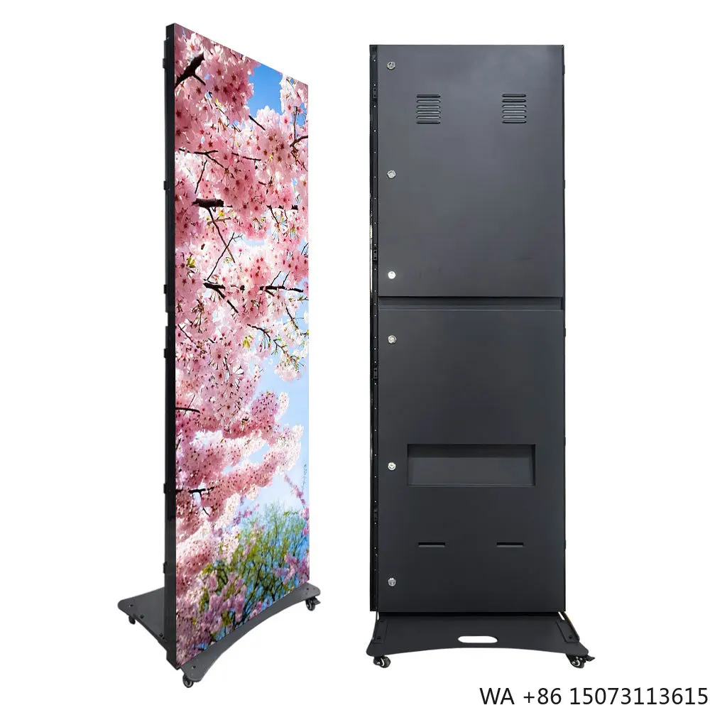 

Портативный светодиодный дисплей-постер, дизайн «все в одном», вес 50 кг, USB-вход, Plug and Play, для выставочных стендов