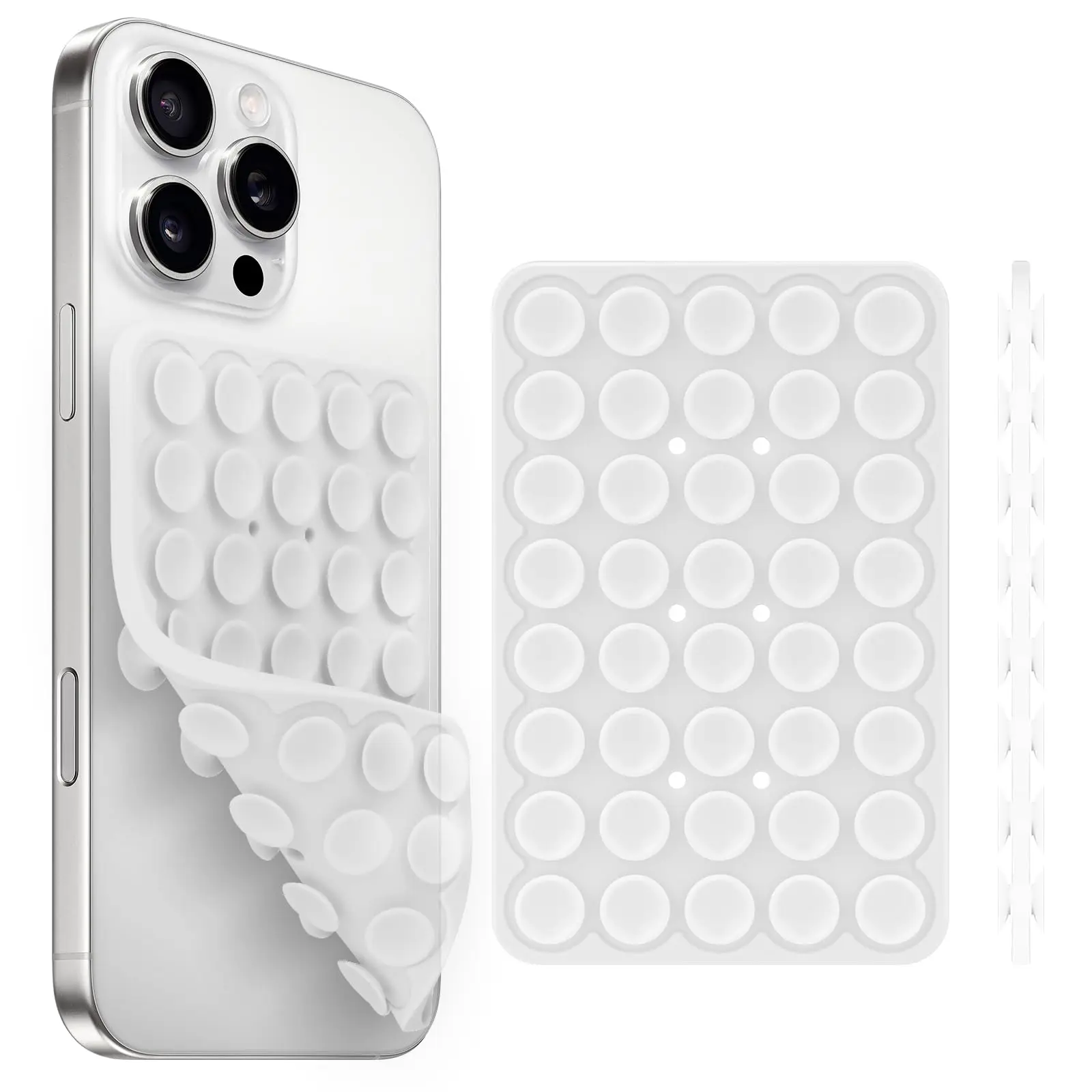Siliconen zuignap Telefoonhouder Multifunctionele vaste antislip mobiele armatuur Dubbelzijdig afneembare telefoon rubberen zuignap