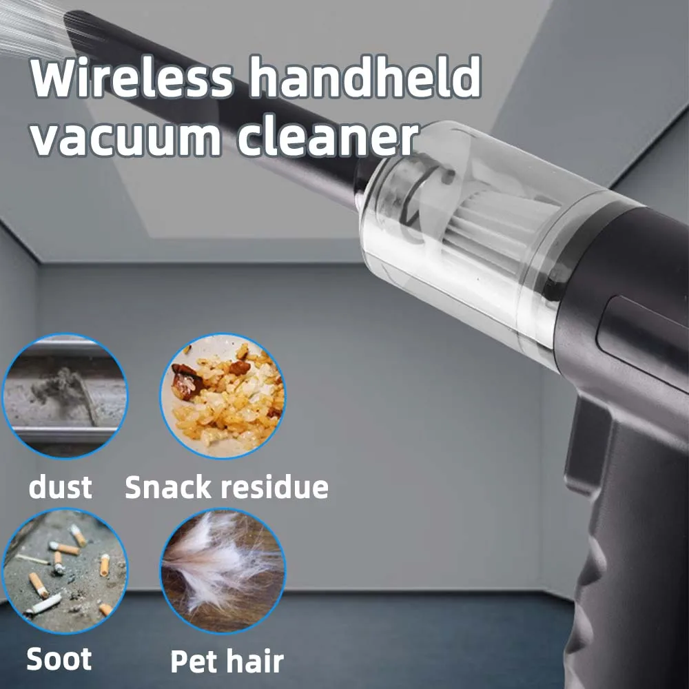 9000Pa Car Vacuum Cleaner Wireless Cordless Handheld Auto Vacuum for Home Car Mini Vacuum Cleaner With Built-in Battrery