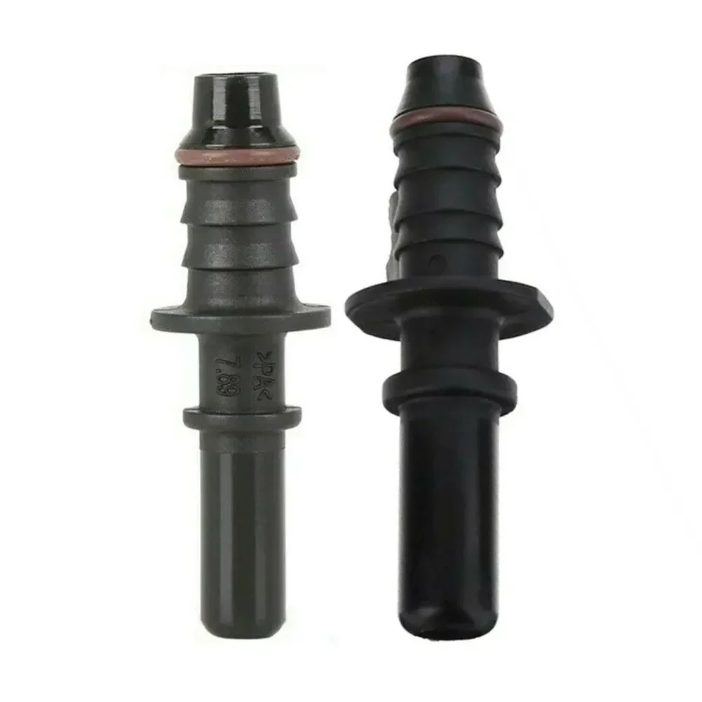 1 stücke Nylon 8mm 7,89 Kraftstoffs ch lauch leitung Stecker-Stecker Bundy Schnell verschluss adapter Widerhaken koppler schwarz Teile Zubehör