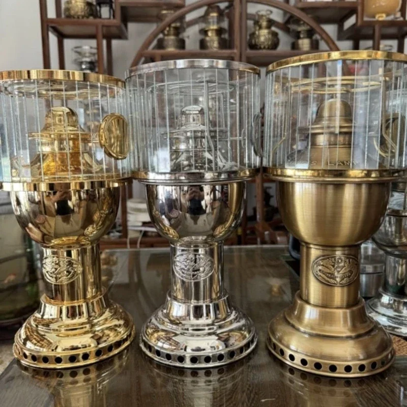 New dragon and phoenix chengxiang brass chain lamp air blast retro boiling water tea stove  lamp