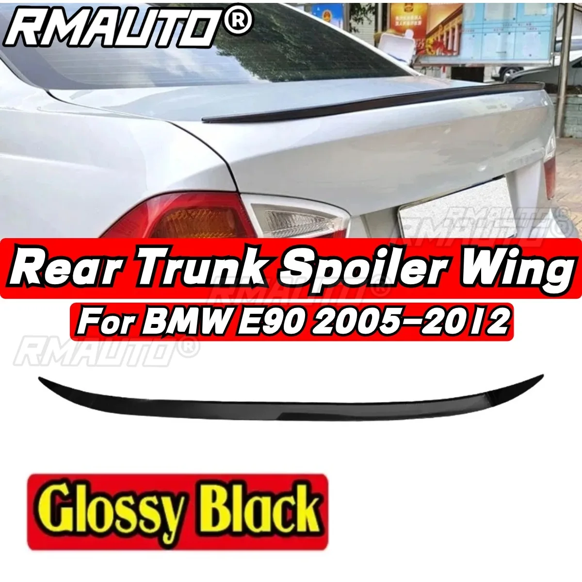 

For BMW 3 Series E90 325i 335i 330i M3 2005-2012 Rear Spoiler Body Kit Car Rear Trunk Spoiler Body Kit Rear Trunk Wing