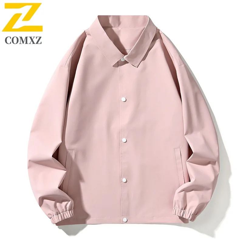 

COMXZ 2025 Men Jacket Hong Kong Style Outdoor Hiking Travel Camping Minimalist Windbreaker Jackets Handsome Minimalist Outerwear