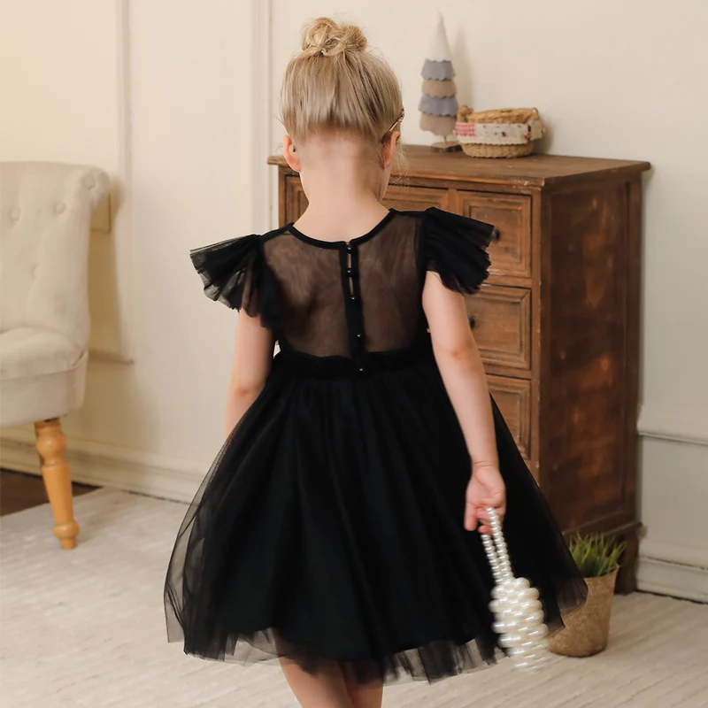 3-10 Girls Sleeveless Dress Children Simple Princess Dress Girls Summer Short Dress Event Performance Birthday Party Dresses