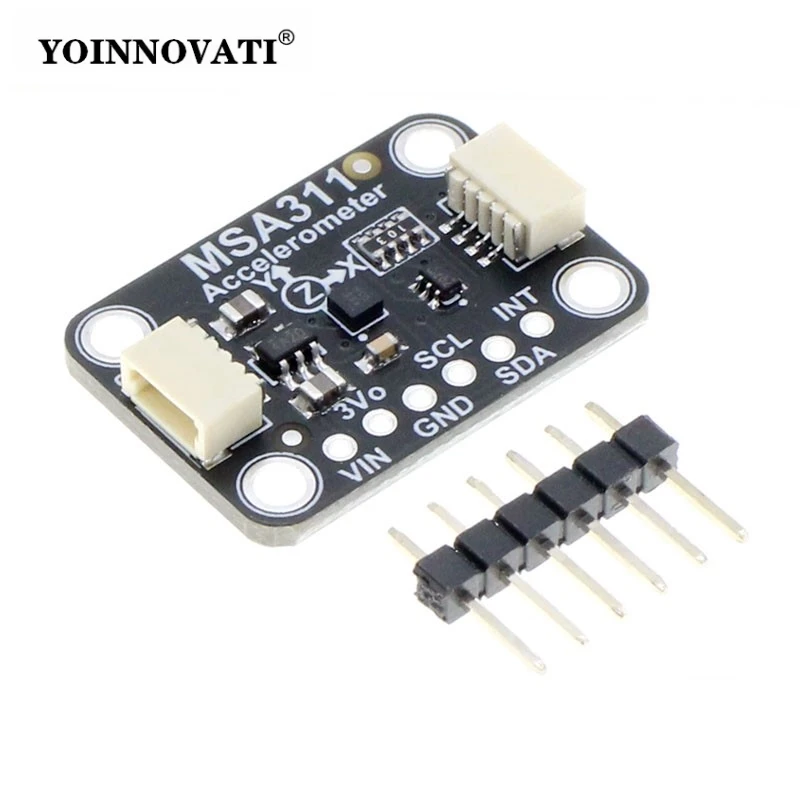 MSA311 Module 12-Bit 3-Axis Digital Accelerometer Breakout Board - STEMMA QT / Qwiic Compatible I²C Interface DC 3.3-5V