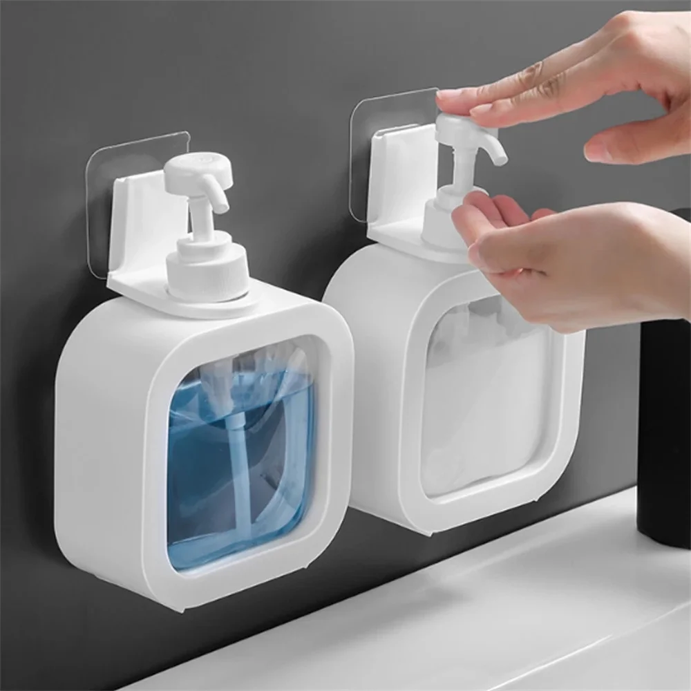 Dispenser di sapone da 500ML bottiglia di Gel doccia ricaricabile Shampoo da bagno sapone per le mani lozione contenitore di stoccaggio tipo di pressa Sub imbottigliamento