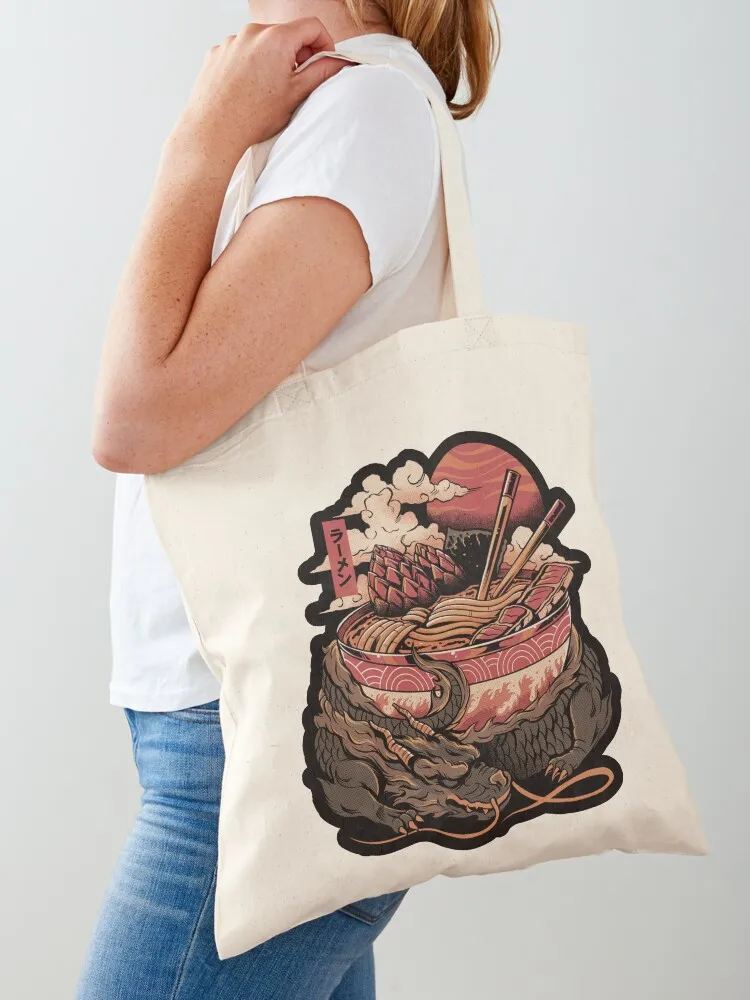 

Dragon's Ramen Tote Bag Reusable bags bags luxury women women bag Custom bag