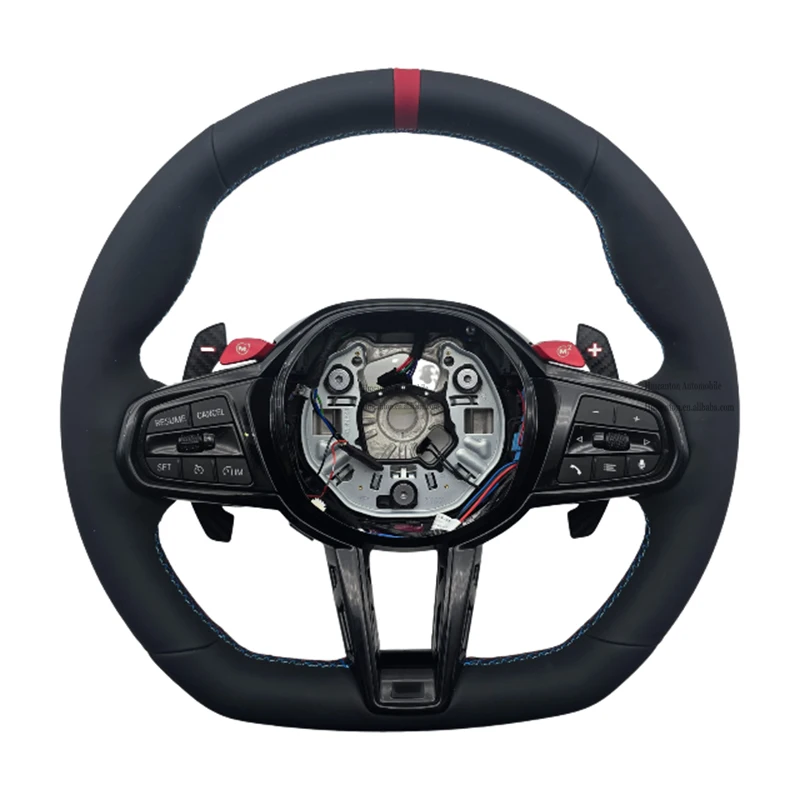 

Suitable For BMW G Series M3 G80 M4 G82 M5 CS Car Steering Wheel Hot Selling Quality Smooth Leather Steering Wheel M Performance