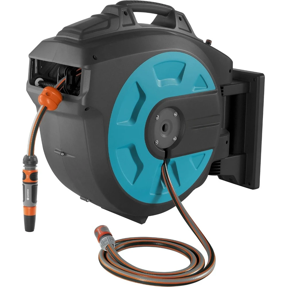 Retractable Hose Reel 115-Feet with Convenient Hose Guide