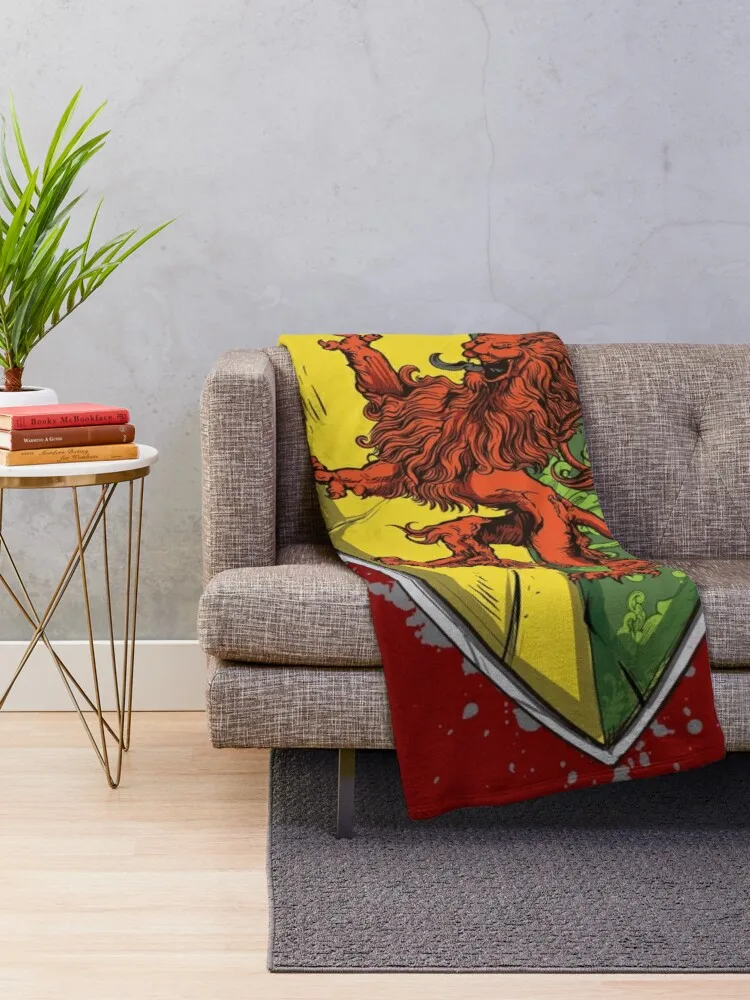 William Marshal - Coat of Arms Throw Blanket hairy