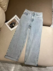 Casual Light Blue Jeans, Cotton Spandex, High Quality, Summer