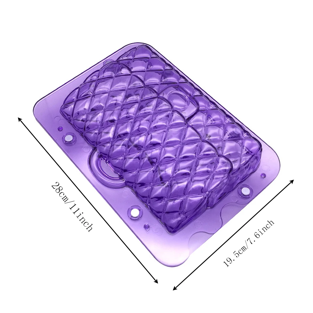 Large 3D Women\'s Handbag Chocolate Mold DIY Handmade Cartoon Chocolate Tool Flip Sugar Cake Mold