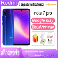 Smartphone Global firmware Xiaomi Redmi Note 7 Pro  6G 128G Message free adapter EU.UK. US, AU used phone