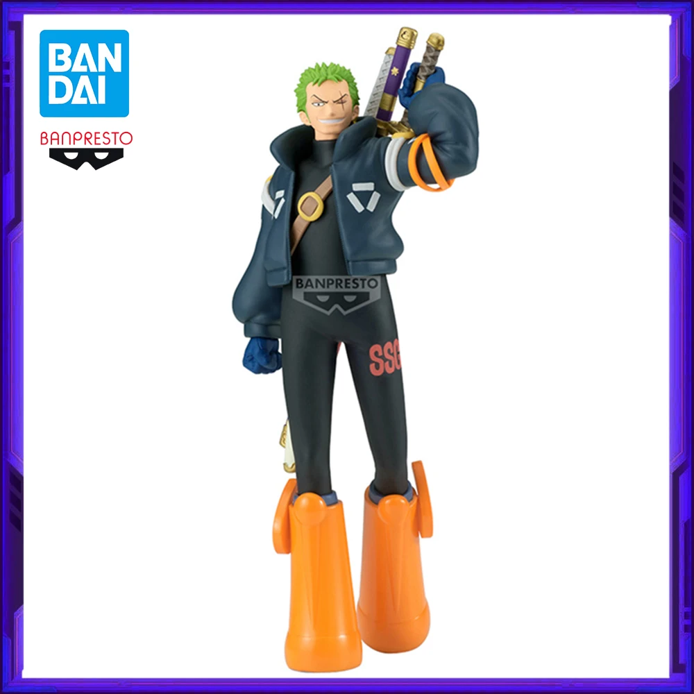 Tersedia Bandai Original Banpresto ONE PIECE Roronoa Zoro Anime Action Figure Model Mainan