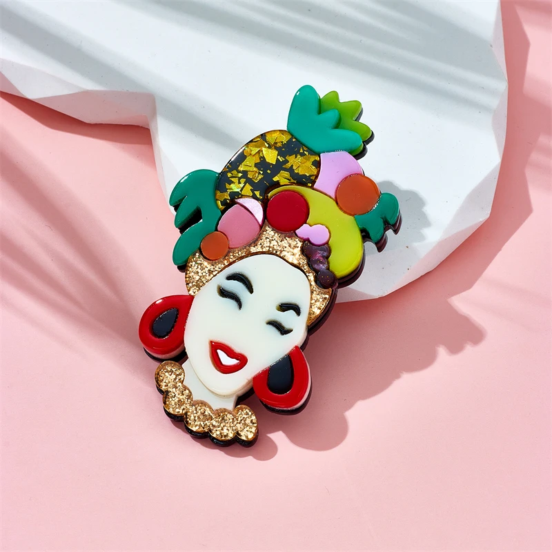MEYRROYU Lady Brooches Women\'s Stylish Acrylic Material Newly Arrived Badge Pins Charm Christmas Gifts Accessories Jewelry Брошь