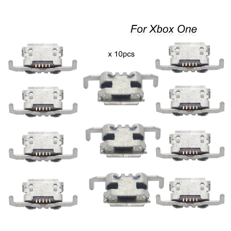 【20-5PCS】For Xbox One Controller Power Supply Charging Port Charger Connector Socket Port Repair Micro USB