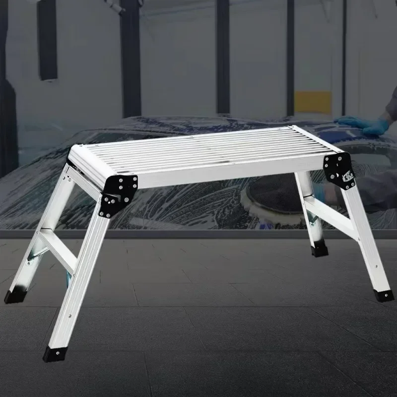 Multi  Functional  Aluminum Alloy  Household Car  Wash Stool  Decoration Portable Folding Tool Climbing Platform Two-step Ladder