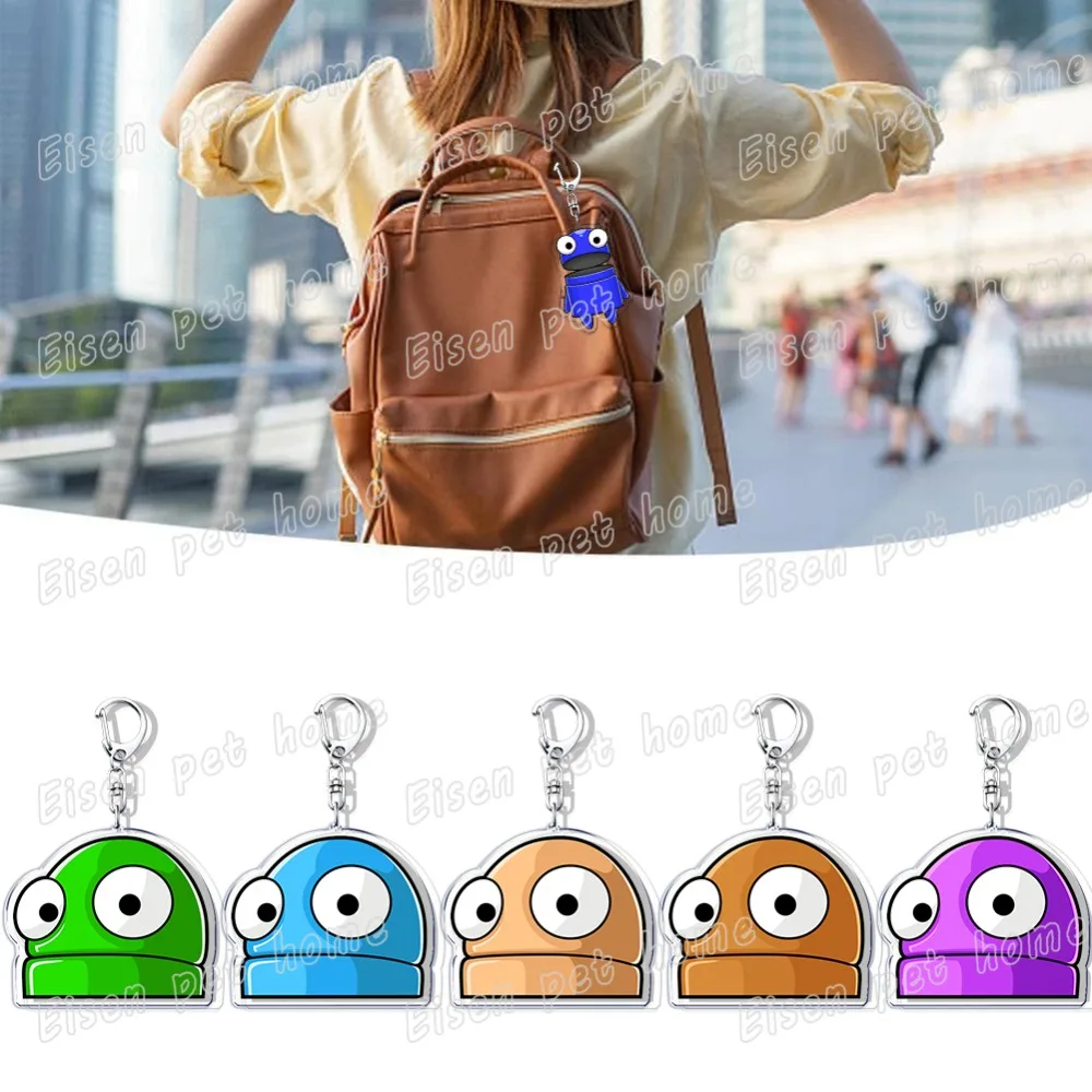 Funny Character Emote Duck Meme Game Keychains for Accessories Bag R E P O Cute Robot Keyrings Jewelry Gamer Gaming Fans Gifts