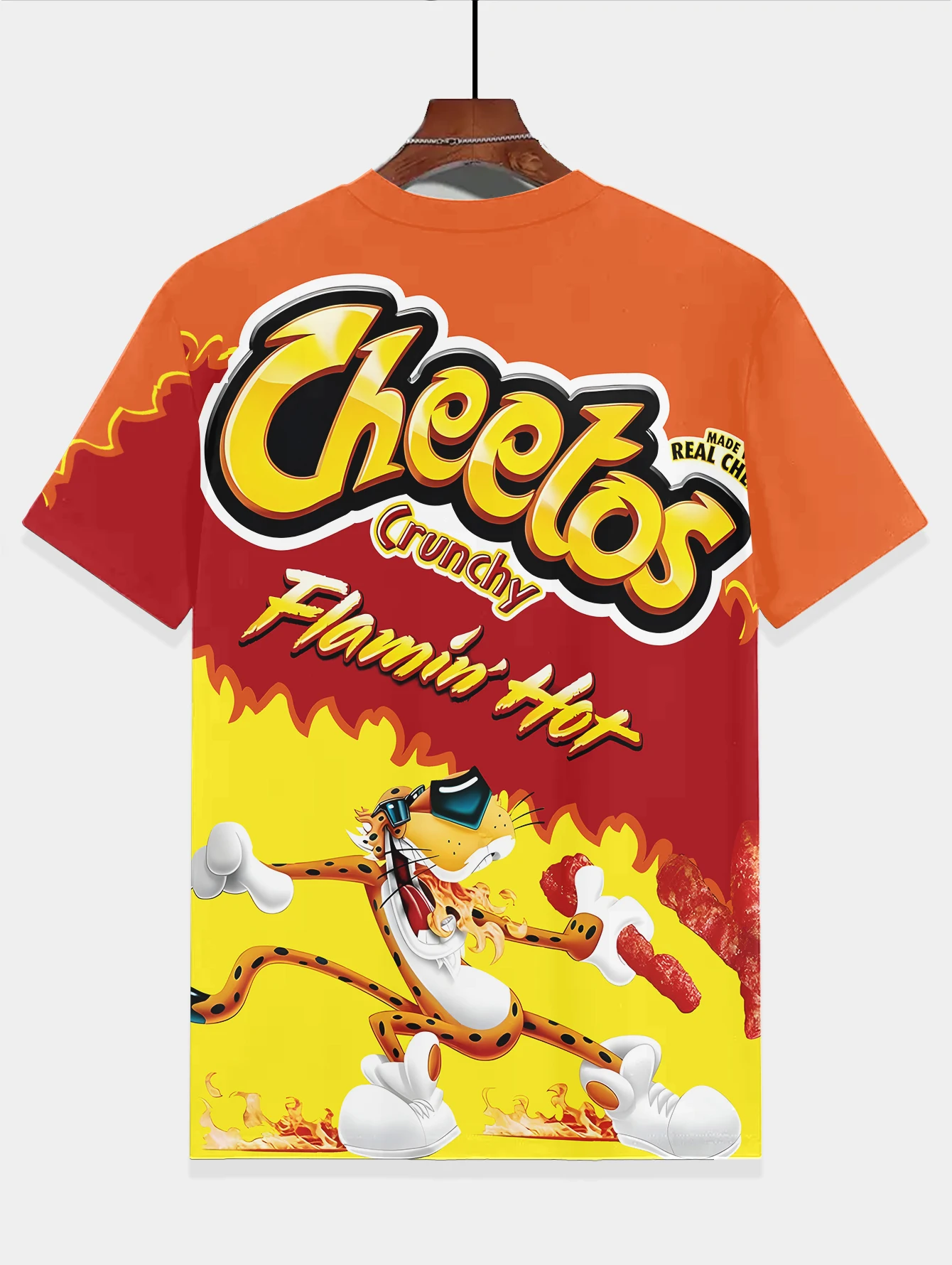 Children Top Shirts Cheetos Children\'s Clothing Boys Short Sleeve T-shirty Korean Children\'s Clothes 2024 Kids Spring Clothes