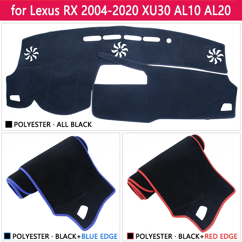 for Lexus RX 2004~2022 RX300 RX330 RX350 RX270 RX200t RX450h 350 Anti-Slip Mat Dashboard Cover Pad Sunshade Dashmat Accessories