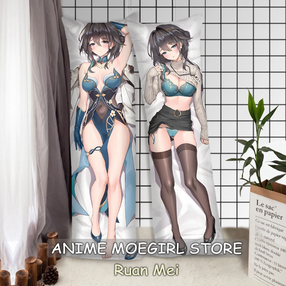 Dakimakura Honkai Star Rail Ruan Mei Bed Pillowcase Anime Ruan Mei Scaramouche Decor Cushion Covers Decoration Pillowcases