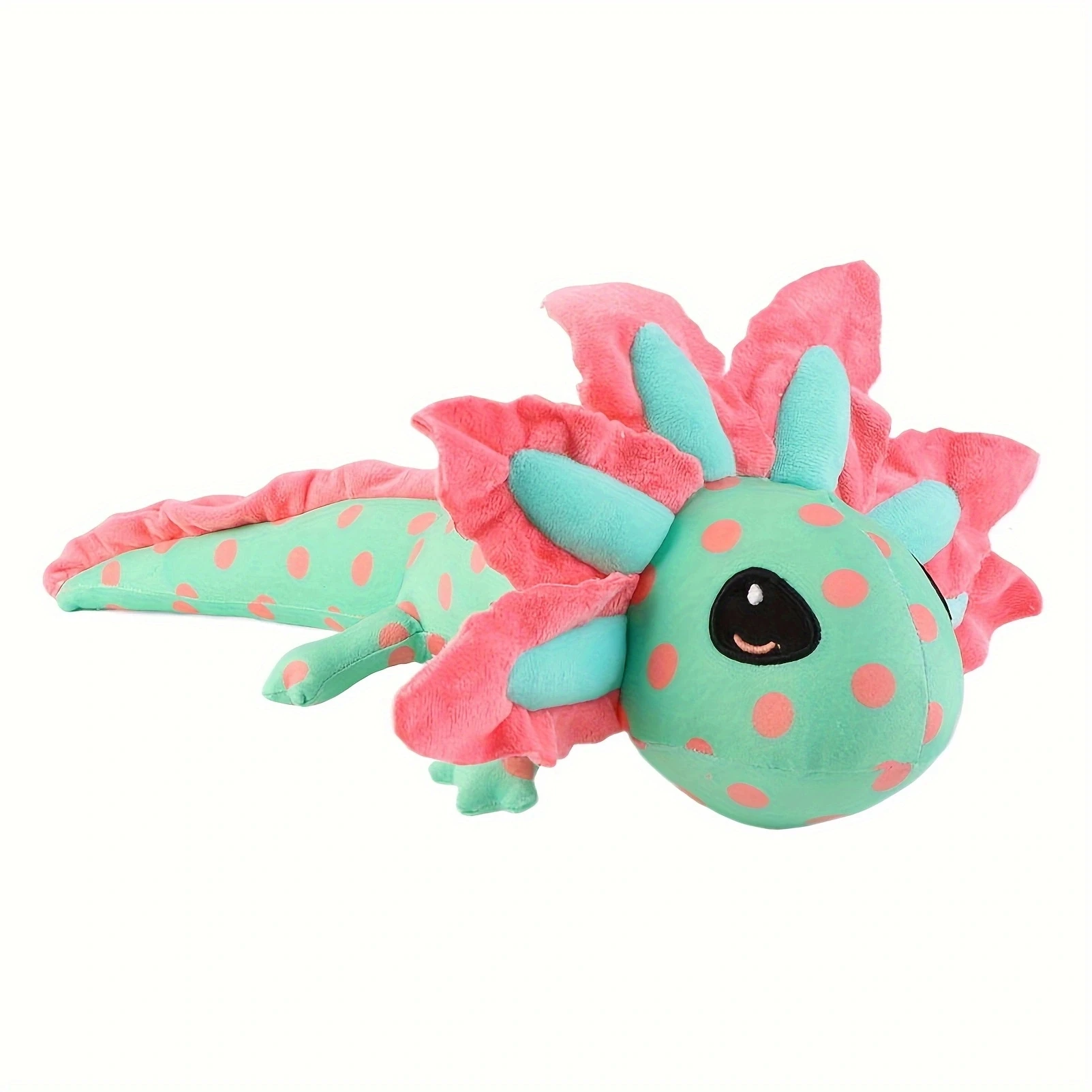 42cm/16.5in Axolotl Plush Toy Kawaii Stuffed Animal Axolotl Plushie Toy Emotional Support Axolotl Pink Soft Cute Home Decor