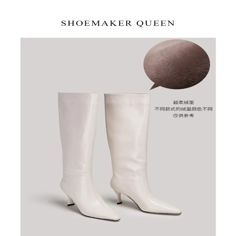 أحذية الركبة للسيدات 2025 موضة الشتاء الجديدة والترفيه والراحة، كعب متوسط وأحذية عصرية من البولي يوريثان مقاس كبير 42