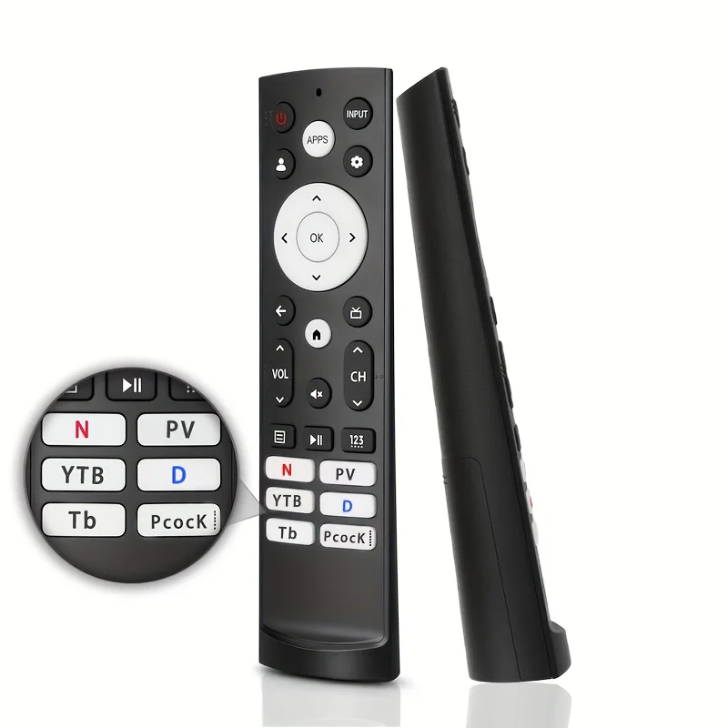 Mando a distancia de repuesto compatible con Hisense Smart Google TV - Se adapta a televisores Hisense UHD 4K ULED Google (modelos ERF3Q, ERF3G)