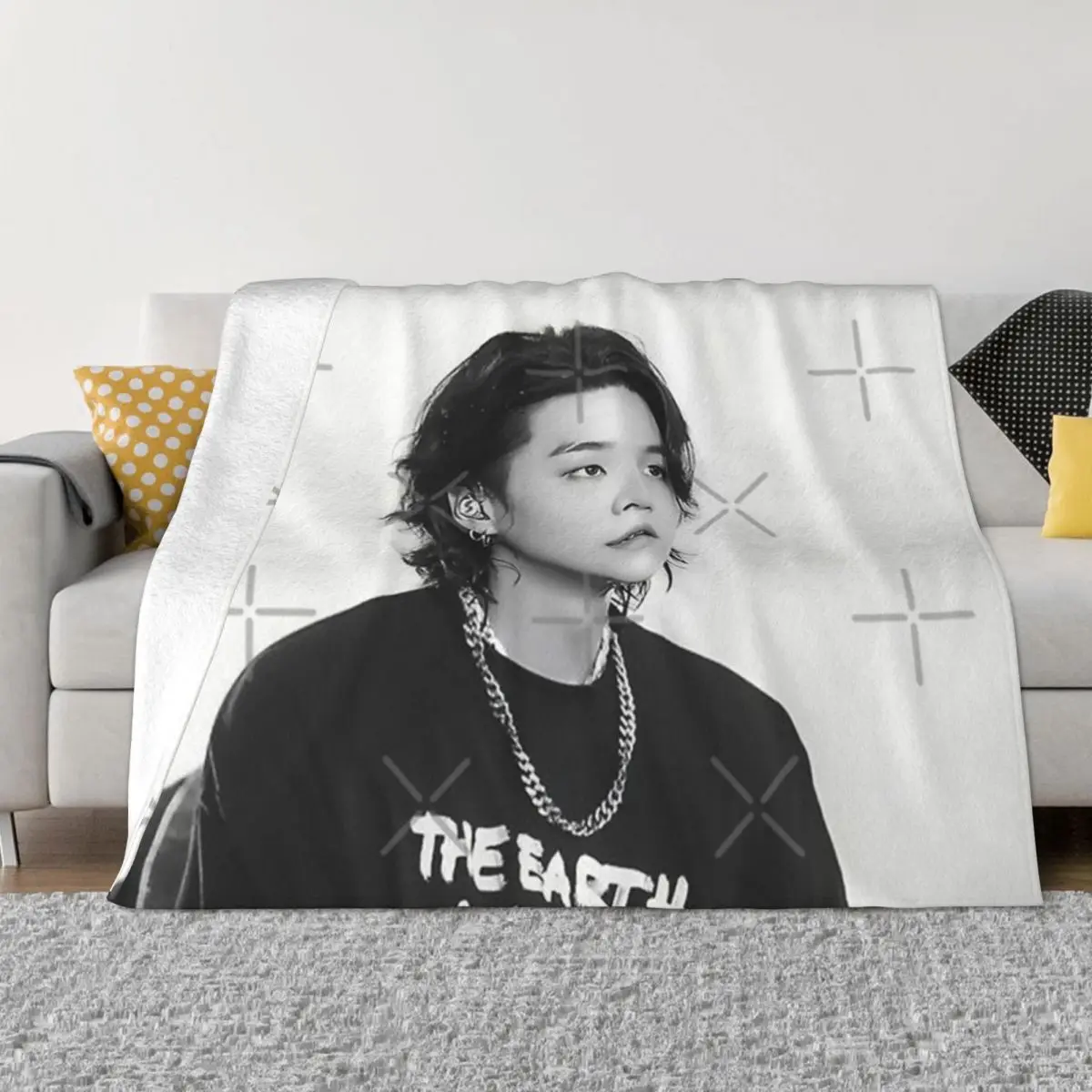 Yoongi Concert An Ultra-Soft Micro Fleece Blanket