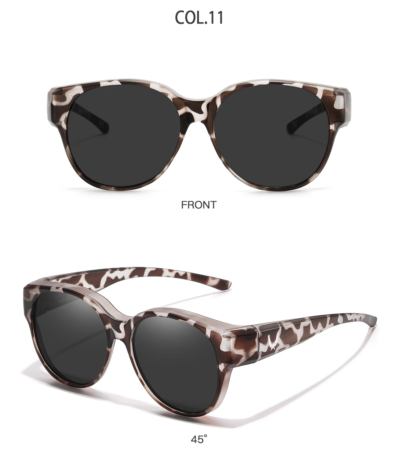 Modische Überbrille für Kurzsichtige mit Mehrfachrahmen UV-Schutz für Outdoor-Sportarten wie Wandern, Angeln und Radfahren – Detail 15