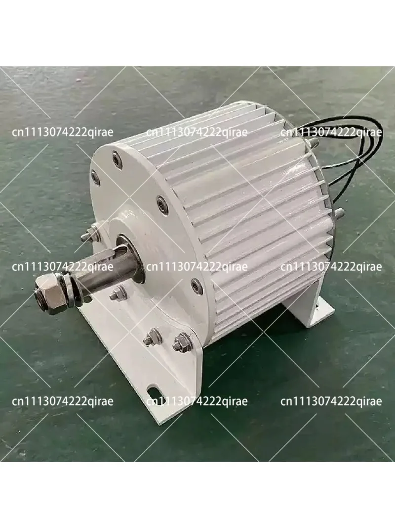 Three Phase AC 600W 500RPM 50Hz 24V to 380V Straight Shaft Conical Shaft Rare Earth Permanent Magnet Generator