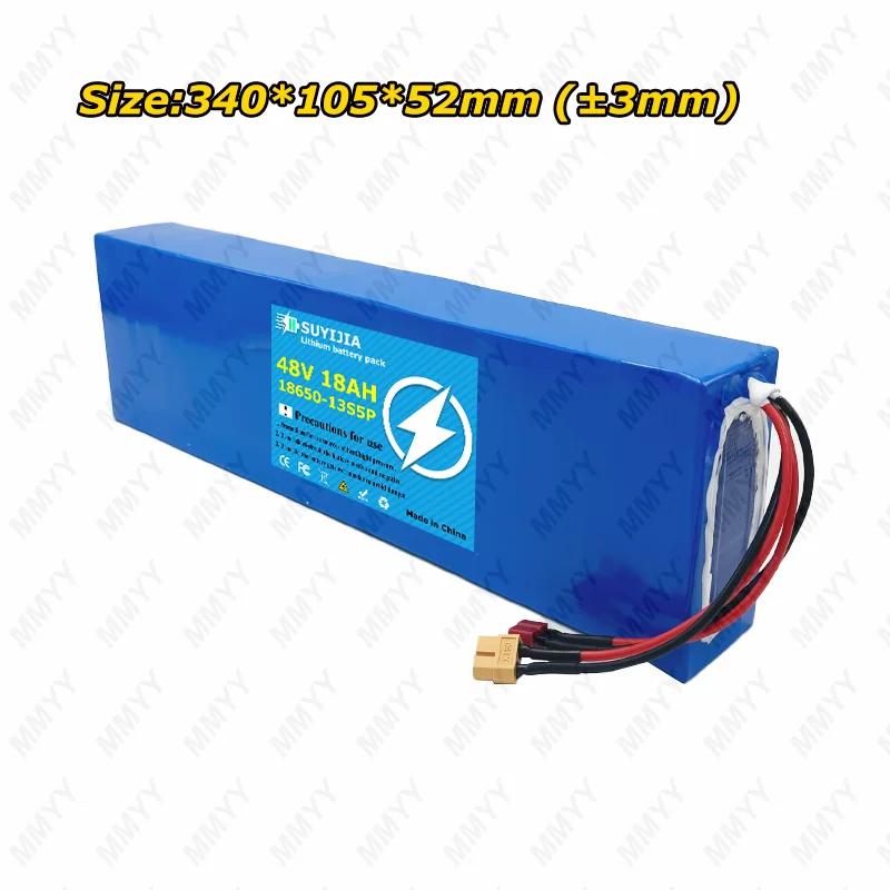 13S5P 48V 18000mAh Lithium Battery Pack 18650 High Capacity with 30A BMS for Kugoo M4/M4Pro/Max Electric Scooter Replacement