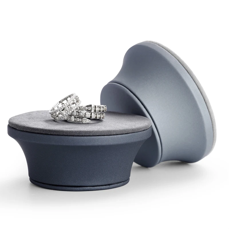 Oirlv Luxury PU Leather Bracelet Display Stand Bangle Storage Rack with Microfiber Jewelry Display Holder