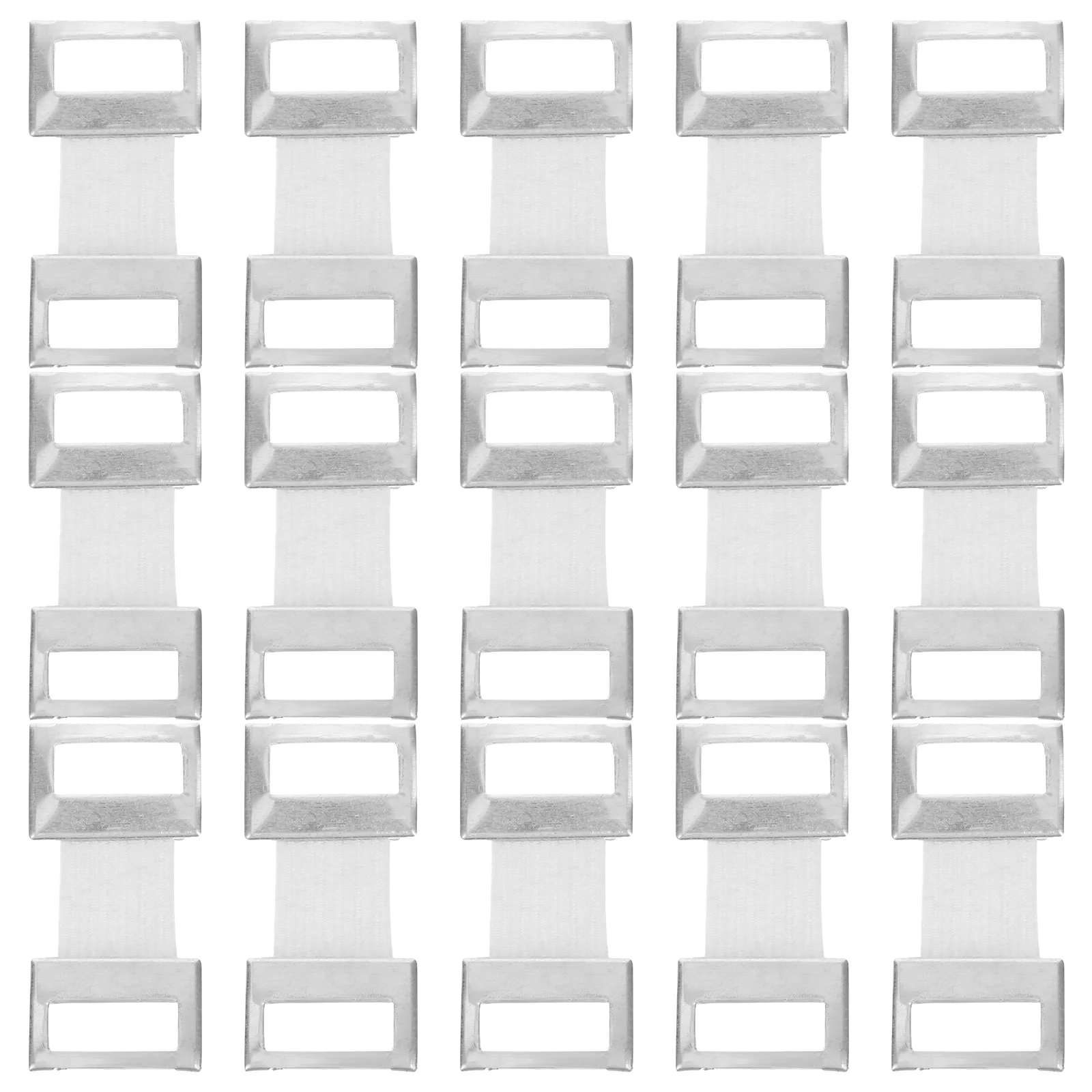 

50 Pcs Aluminum Elastic Bandage Clips Buckle Fastener Replacement Clamp Polyester Rust Proof Water Resistant Hook Secure