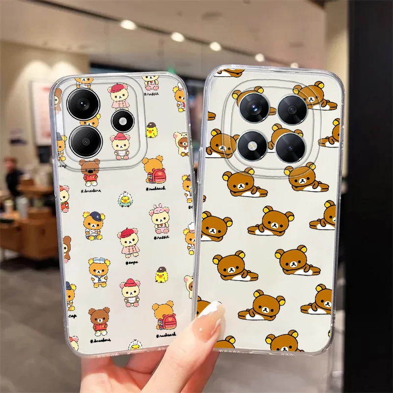 เคสหมีน่ารักสำหรับเสี่ยวมี่ โพโค X3 เอ็นเอฟซี X3 โปรเคสโทรศัพท์แบบนุ่ม