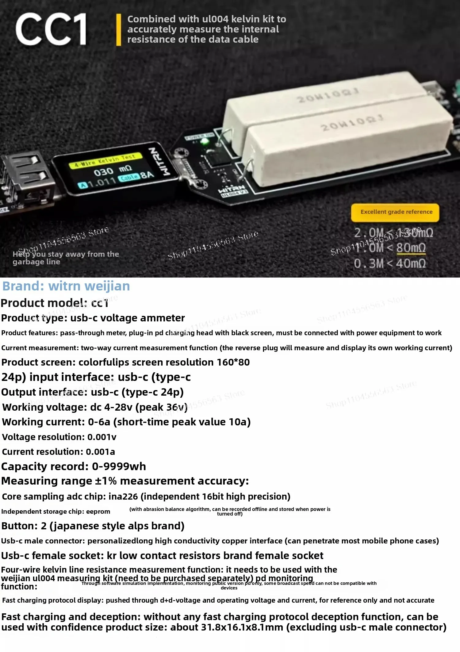 USB-тестер PD3.1 Type-C Вольтметр Амперметр |   Цифровой мультиметр с цветным экраном 28 В, MacBook, быстрые зарядные устройства |   ПИТАНИЯ CC1