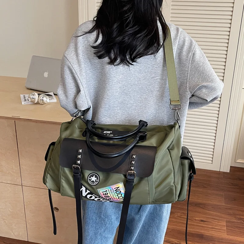 

Новая большая вместительная модная ручная сумка для хранения на одно плечо для йоги и фитнеса для мужчин и женщин, дорожная сумка для коротких поездок