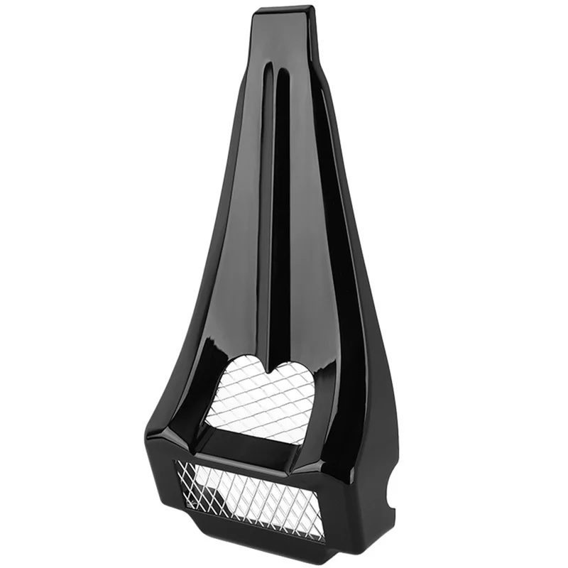 

1 шт., передняя крышка радиатора мотоцикла, обтекатель, спойлер, черный металл для Touring FLHTCU, электрический дорожный уличный планер, Bagger