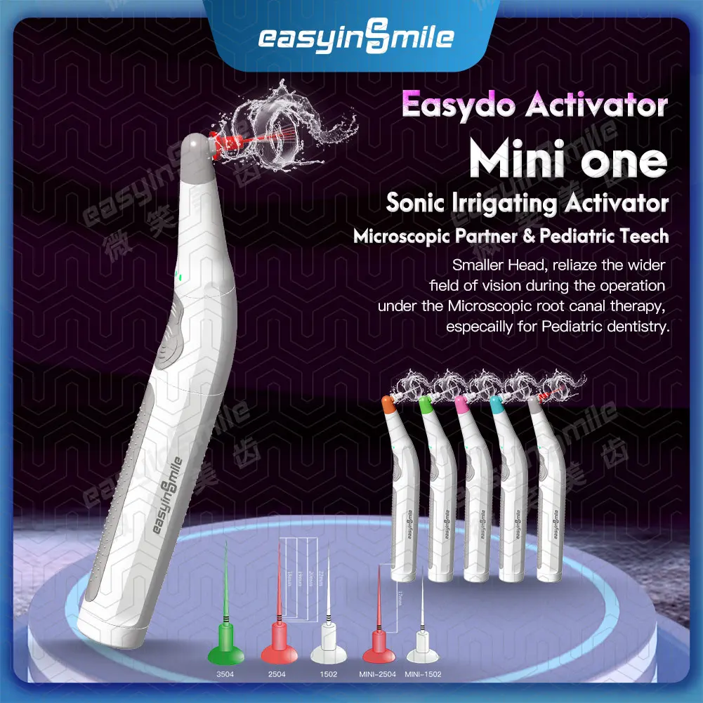 Easyinsmile Dental Endo Sonic Activator Mini Head Ultra 45Tips Never Break for Kids Root Canal