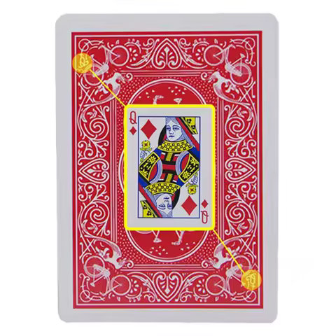 Magic poker, wide and narrow cards, trapezoidal deck, magic magic props, magical